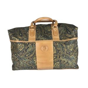 Castello Unisex Adults Paisley Monza Series Leather Double Handles Duffle‎ Bag